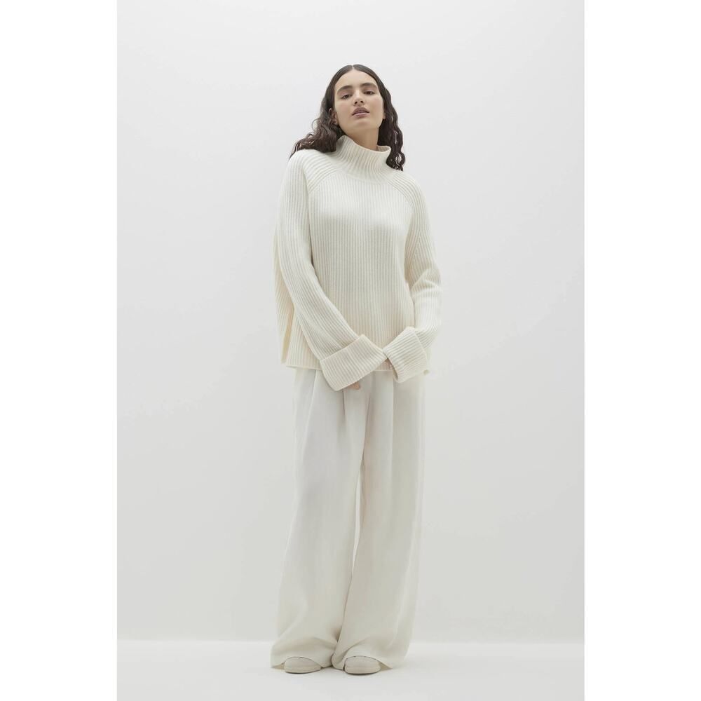 NakedCashmere ISABELLA CASHMERE TURTLENECK cream XS